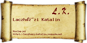 Laczházi Katalin névjegykártya